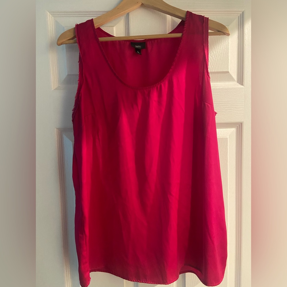 Magenta Satin Top